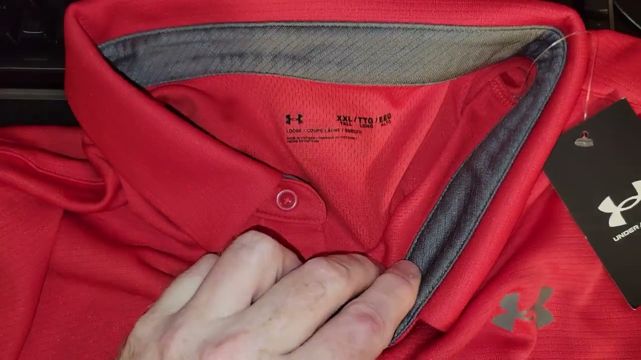 Unboxing Under Armour Men's Tech Golf Polo Red