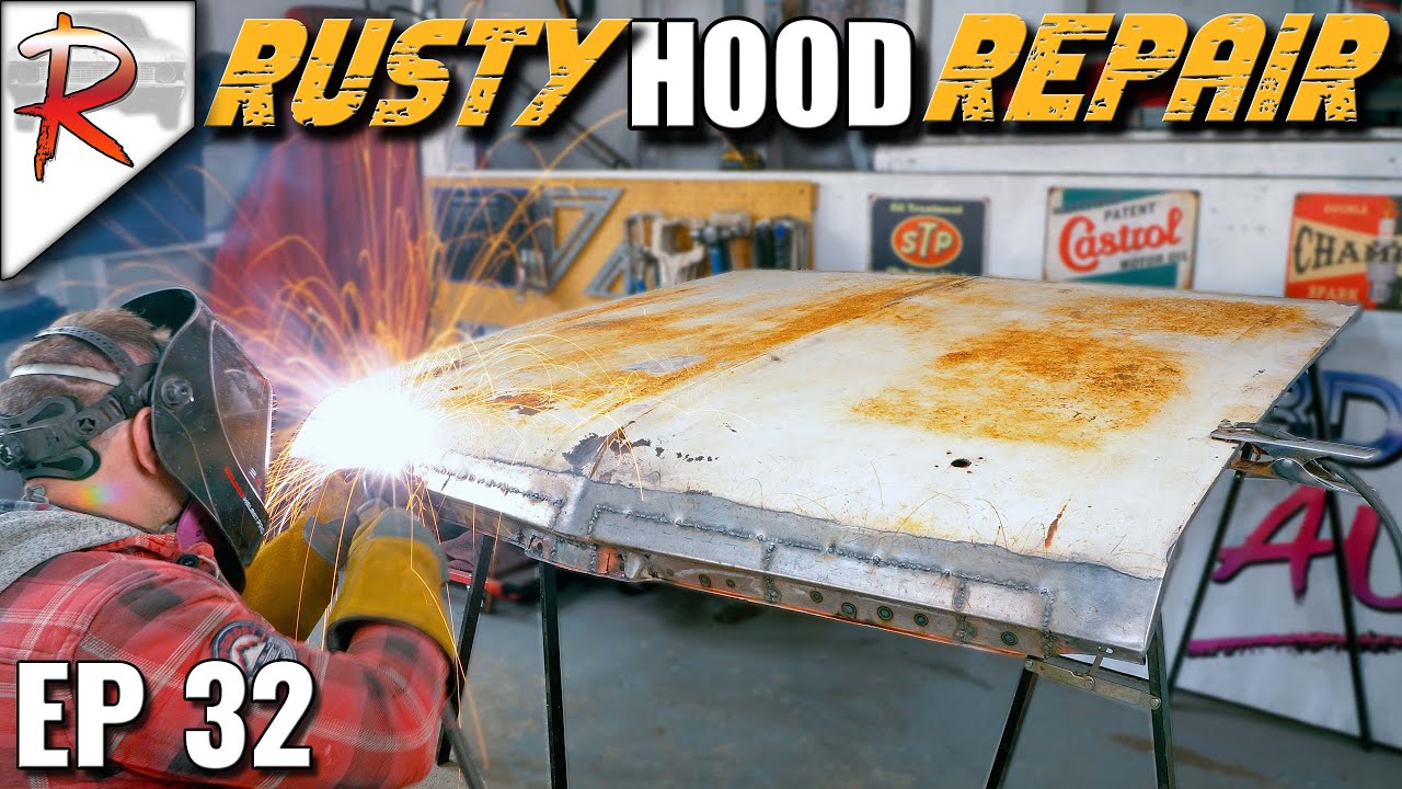 Repair and Restore Rusty Hood for Under $100 | EP 32 RUSTORATIONS 1972 Nova
