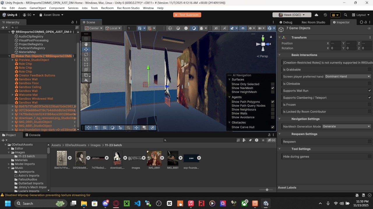 How to import skyboxes, FBX models, and audio clips into Rec Room Studio