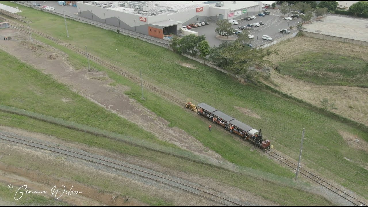 Mary Ann steam train recovery by tractor (8-5-22)