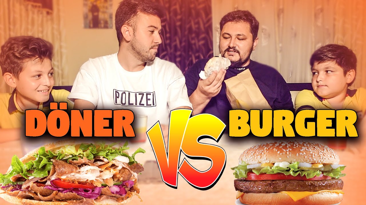 D&Ouml;NƏR VS BURGER YEMEK KAPIŞMASI (Hansı daha dadlıdır)