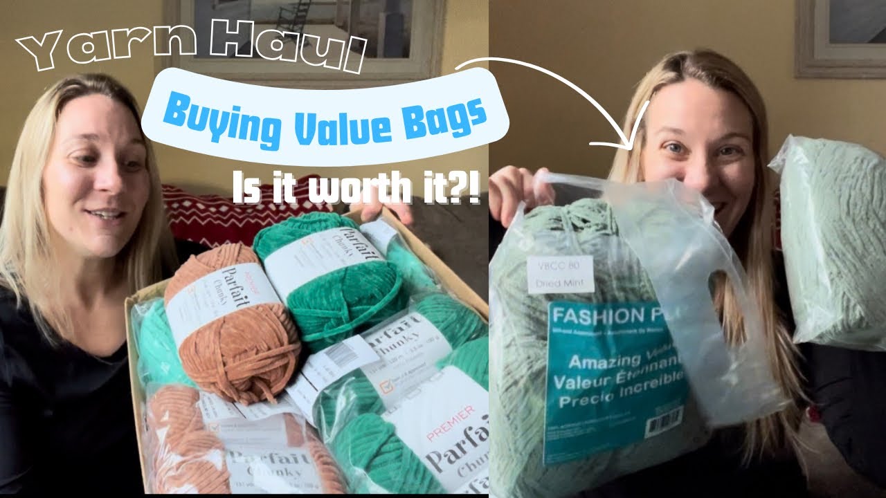 Первоклассная пряжа ✨ Стоят ли того остатки пряжи Value Bag Mill Ends? ✨ Плюшевый мишка Parfait C...