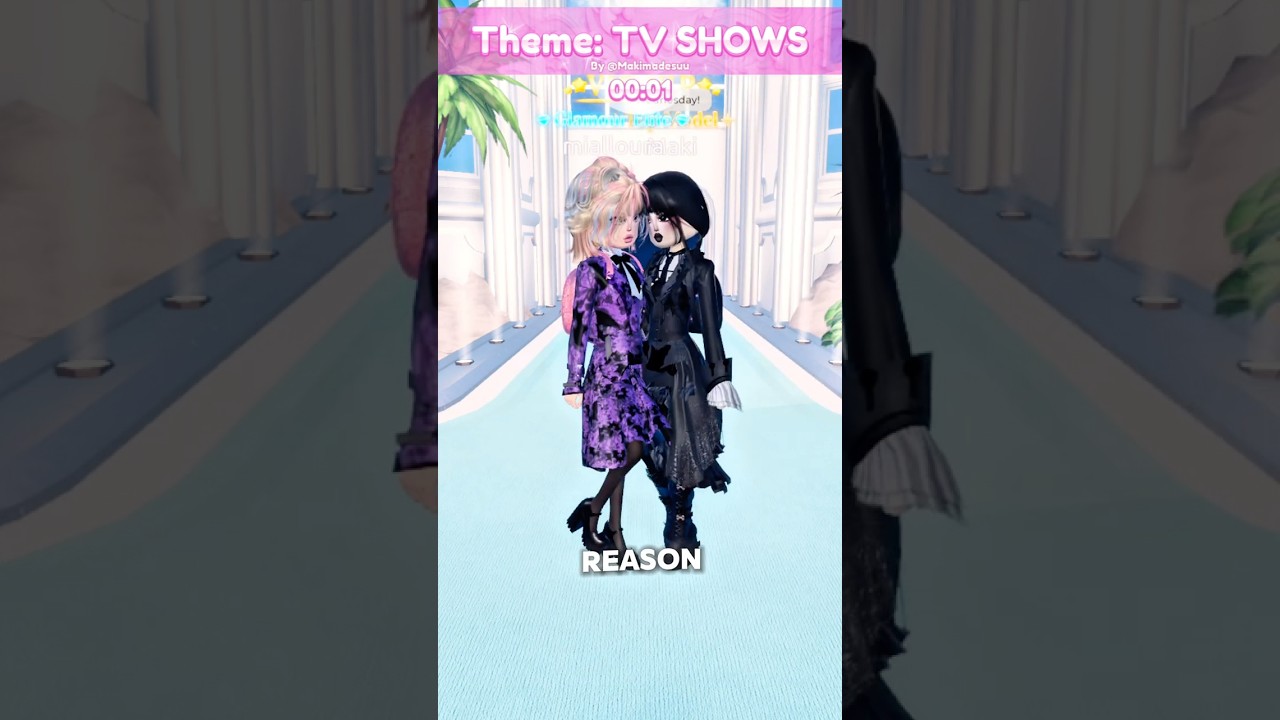 WEDNESDAY & ENID🖤💖@makidti #dresstoimpressroblox #dresstoimpress #dtiroblox #robloxmemes #dti