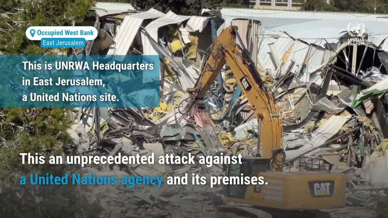 Israeli forces stormed a United Nations site: the UNRWA Headquarters in occupied #EastJerusalem