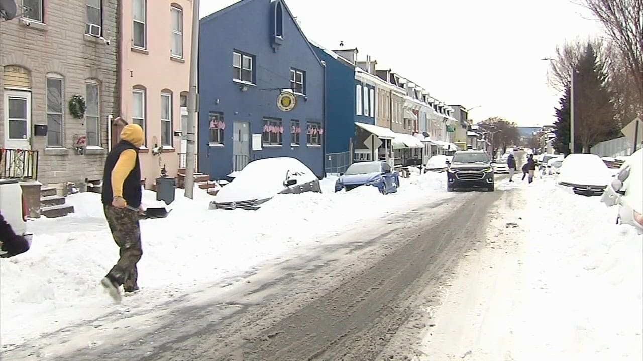 Snow removal efforts underway in Reading as residents dig out after heavy storm