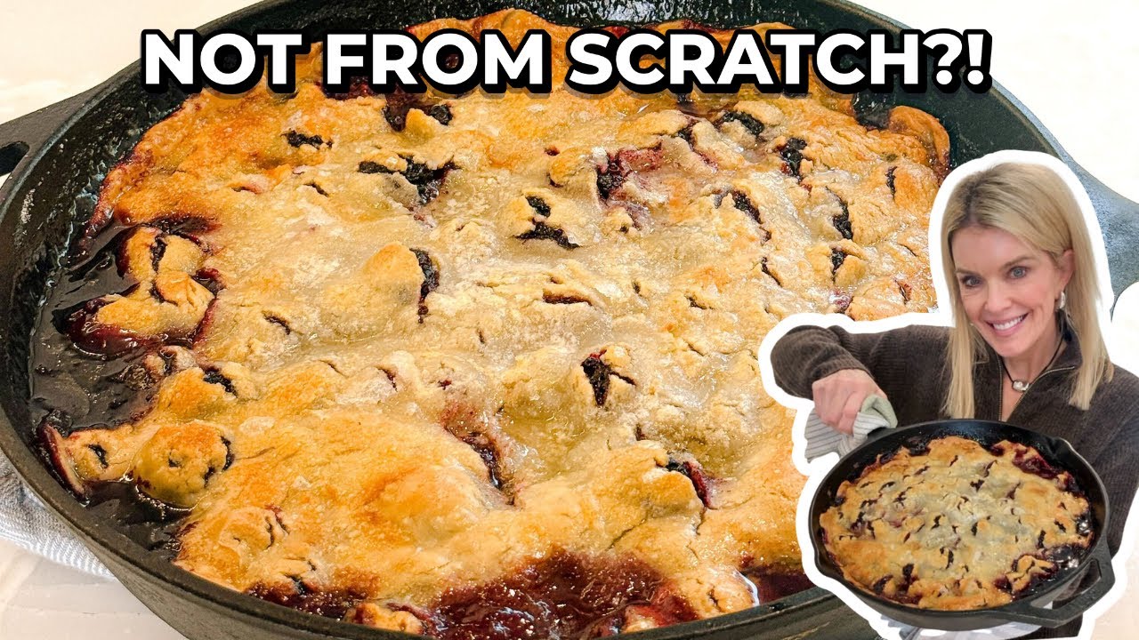 This Easy Skillet Blackberry Cobbler Recipe Tastes Homemade (But It’s Not!)