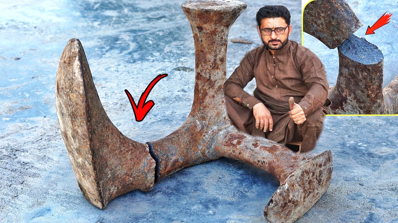 How to Repair a Cobbler's Special Anvil Tool Broken in The Middle