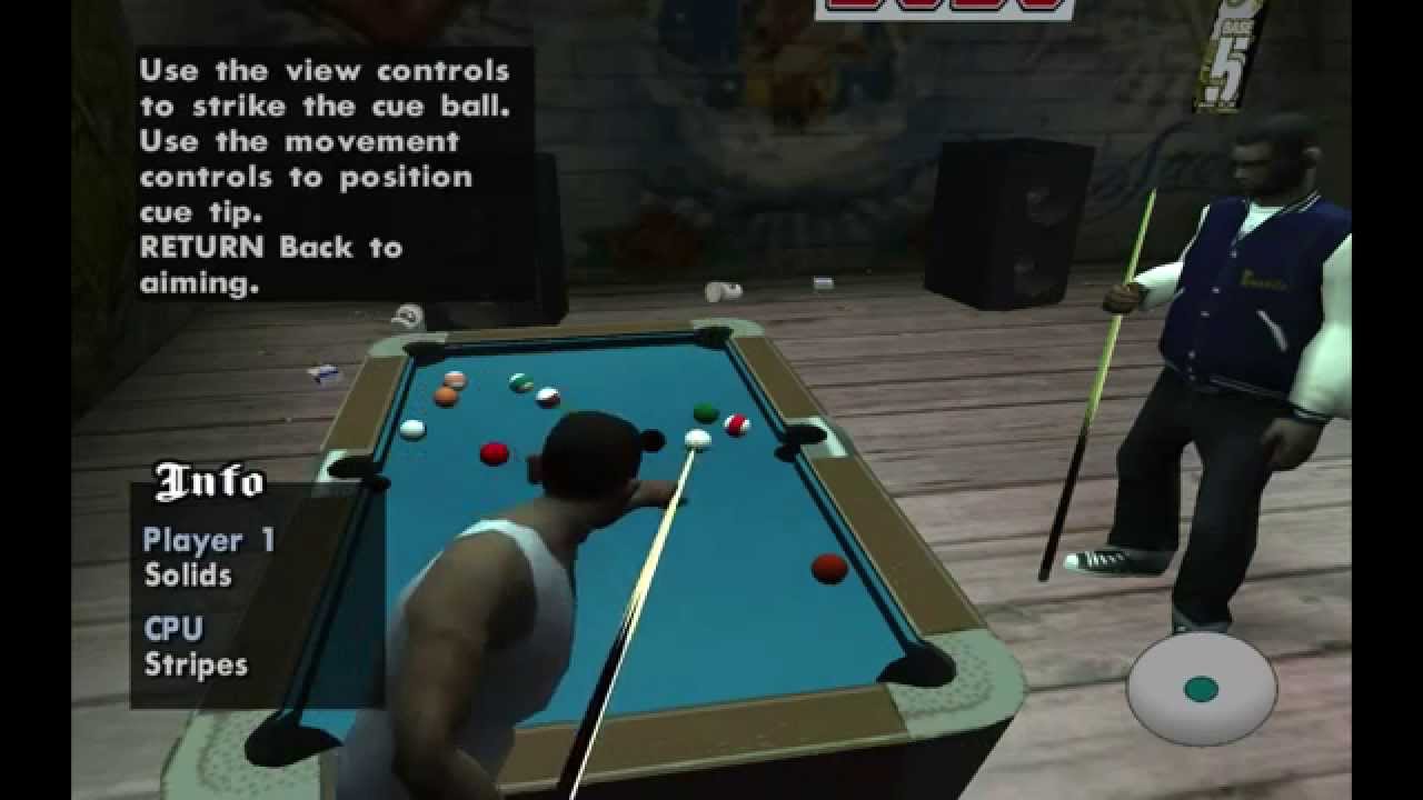 Playing Pool in San Andreas! (GTA:SA)