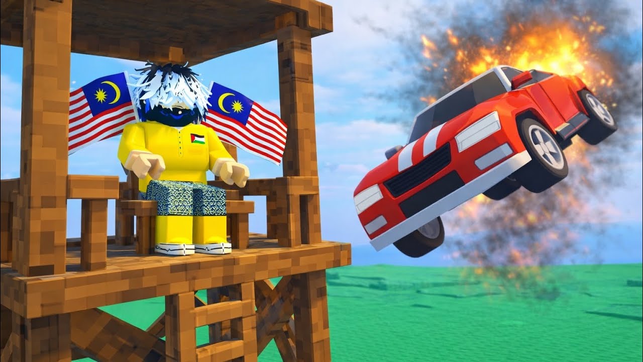 Saya dan kasyaf cuba bertahan dalam menara