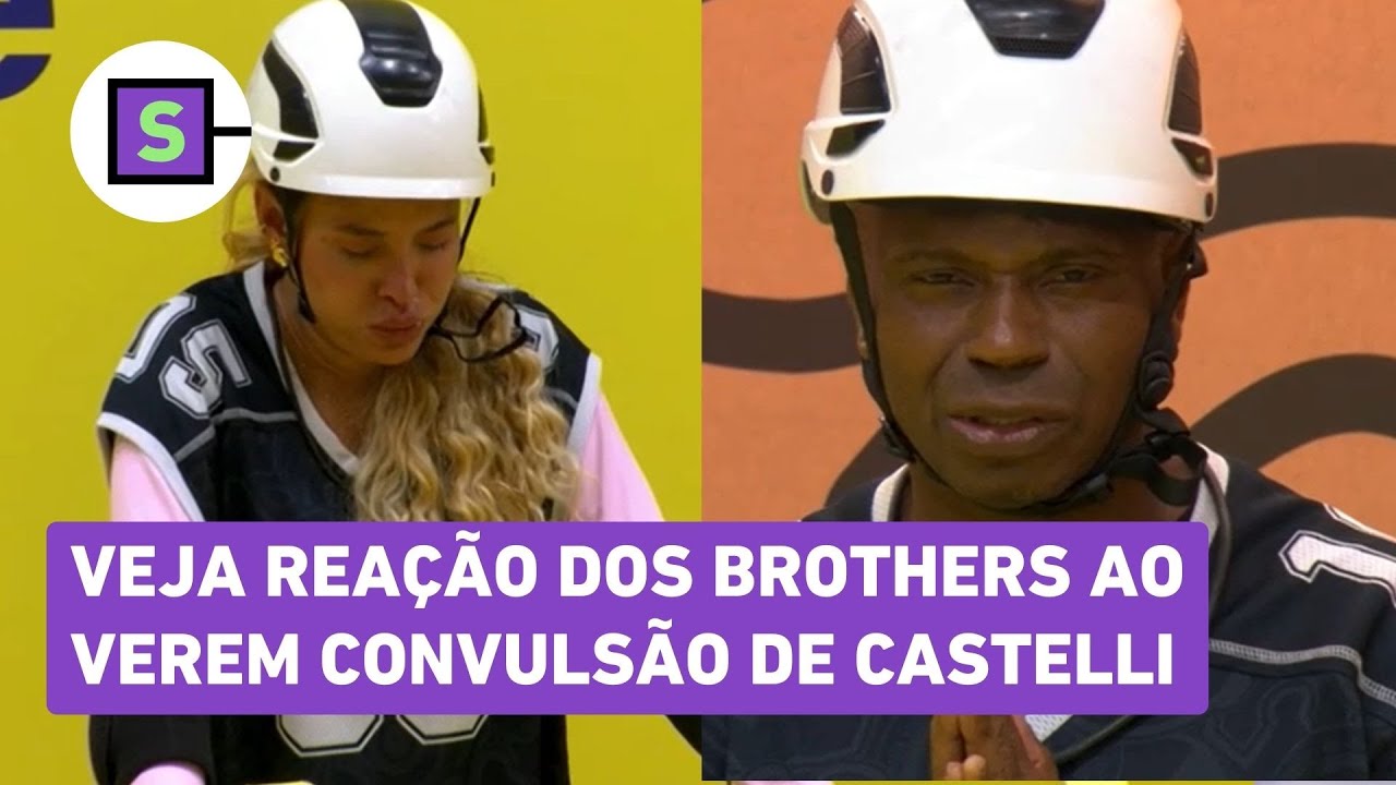 BBB 26: veja rea&ccedil;&otilde;es dos brothers ao verem a convuls&atilde;o de Henri Castelli durante Prova do L&iacute;der