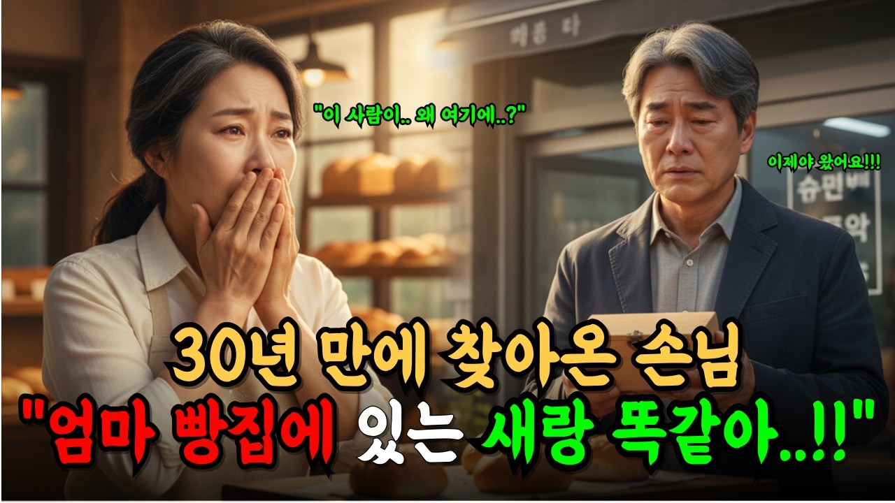 30년 만에 찾아 온 손님. 엄마 빵집에 있는 새랑 똑같아!! #가족재회 #강릉빵집 #성수동목공방 #나무새조#오디오북 #감동사연 #인생사연가득 #창작사연  #눈물사연 #기막힌사연