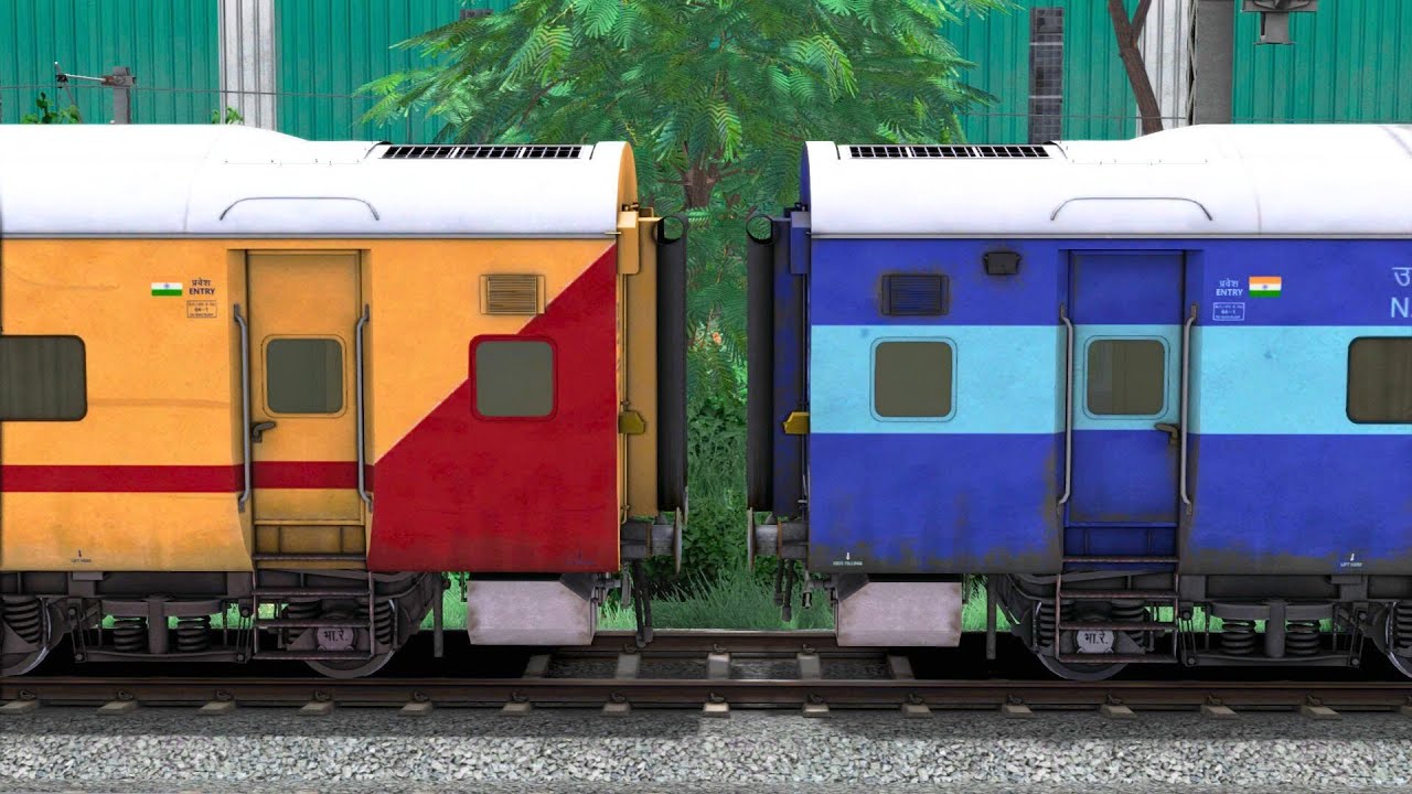 ICF BLUE COUPLING ICF UTKRISHT COACH | BUMPY RAILROAD Train Simulator | Railworks | NTG GAMING