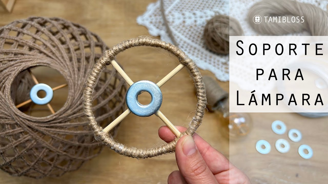 💡 Cómo hacer un SOPORTE para lámparas de colgar / DIY Lamp Holder