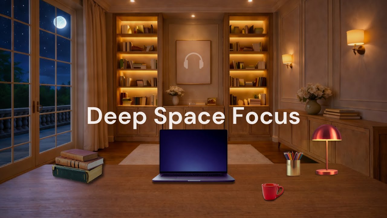 Deep Space Focus | Wide Calm Flow  | 70 Minutes
