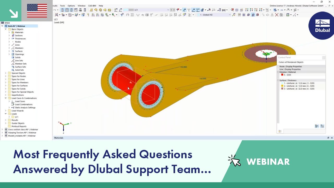 Most Frequently Asked Questions Answered by Dlubal Support Team | Thu, Aug 4, 2022