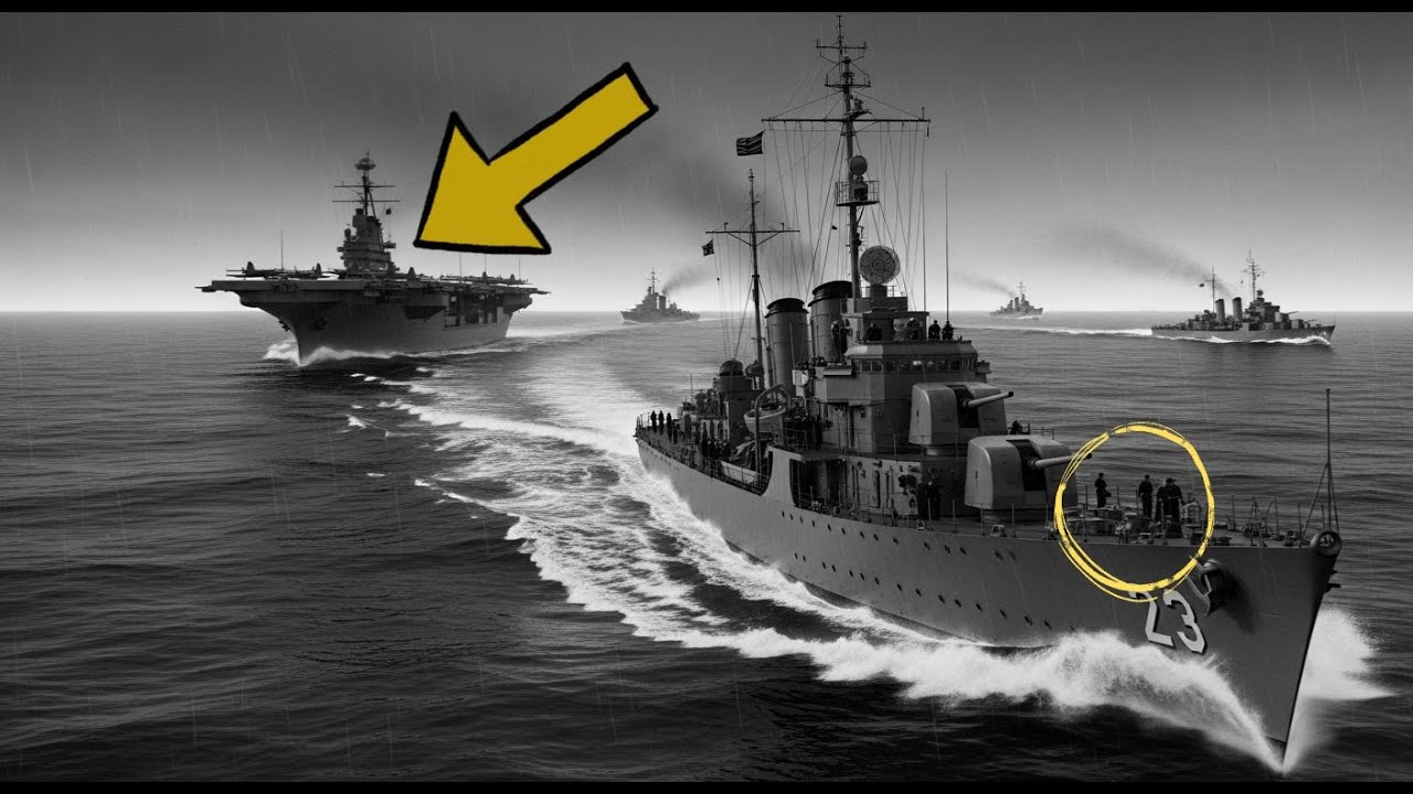 El torpedo que falló al portaaviones — y hundió al destructor que lo escoltaba