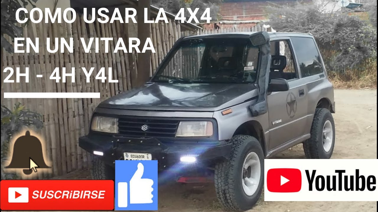 Como usar la 4x4 en un vitara 2H- 4H Y 4L