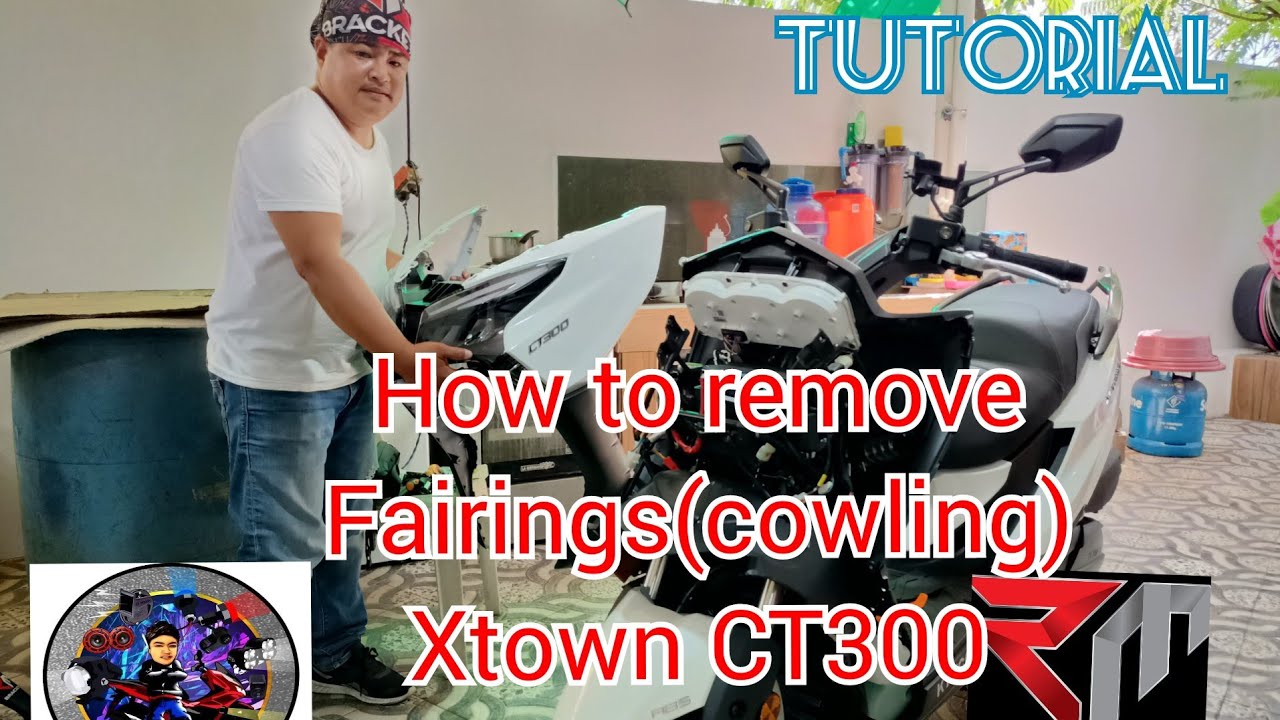 how to remove front fairings(cowling) kymco X-TOWN CT300