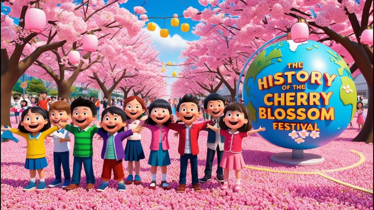 The History and Traditions of the Cherry Blossom Festival - Animated Story for Kids in English