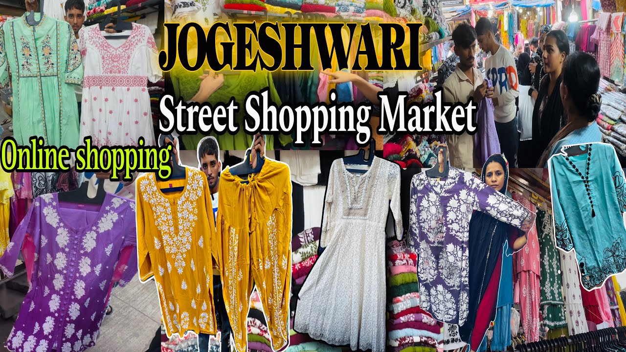 Jogeshwari |Latest Collection In,Chickankari,1 Piece Top,Gown |Street Shopping Market|Vaishali Nagar