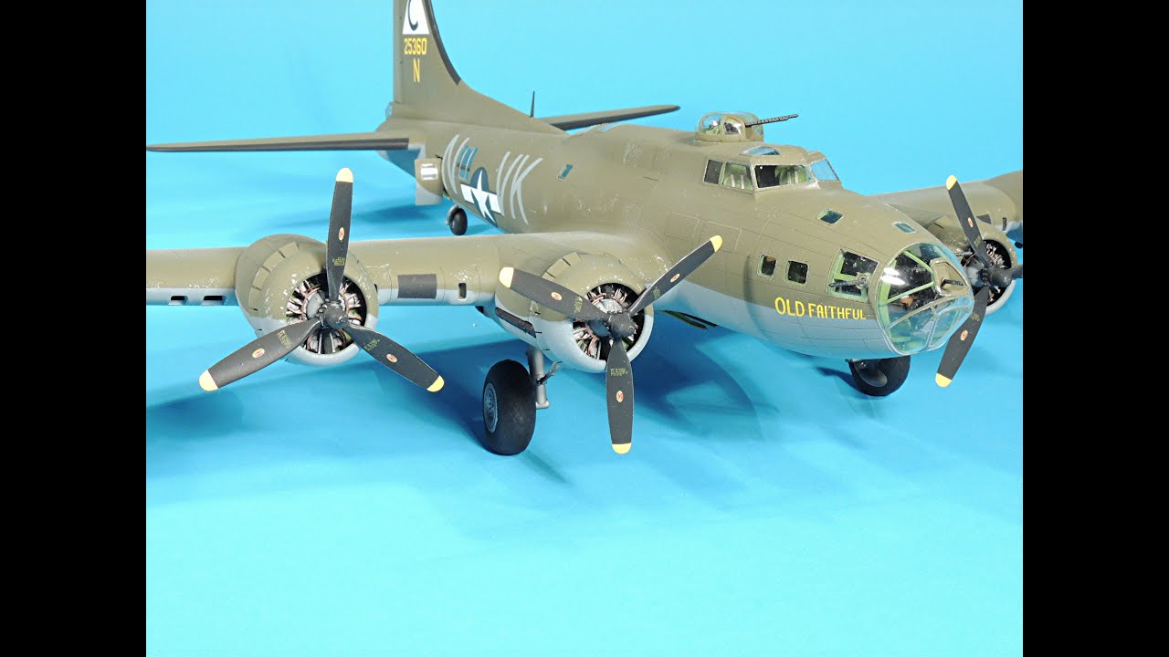 HK 1/48 B-17F/G — сборка интерьера и склейка фюзеляжа