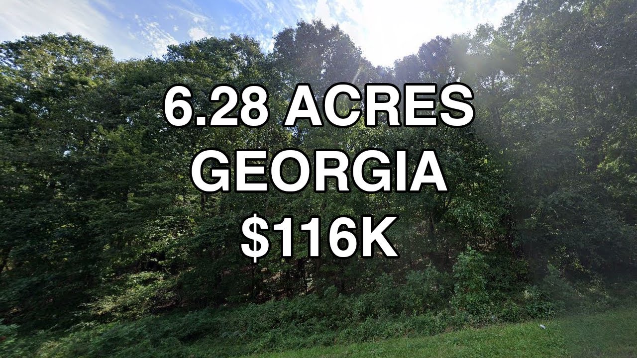 6.28 Acres for Sale in Murrayville Georgia for $115,900 #land #property #investing #shorts