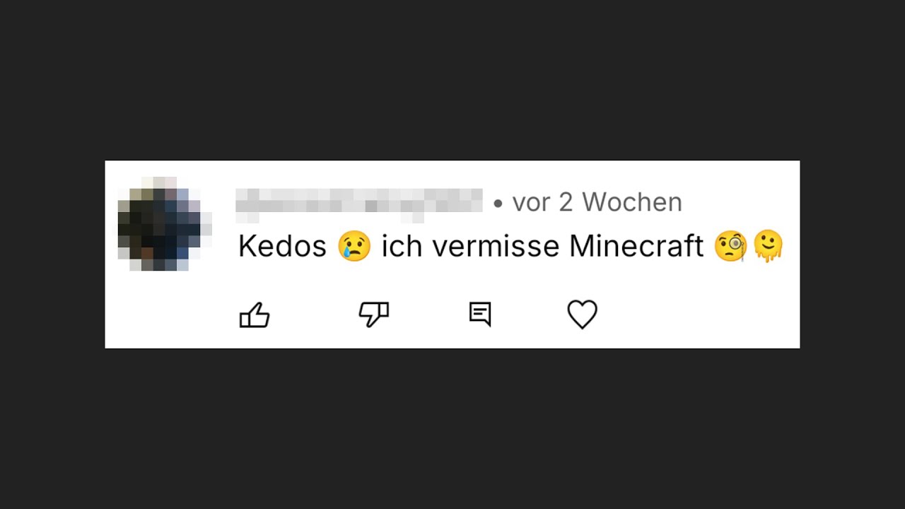 Kedos 😢 Ich vermisse Minecraft