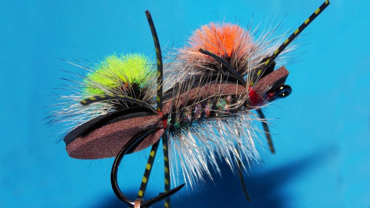 Chernobyl ant with easy new parachute technique fly tying instructions