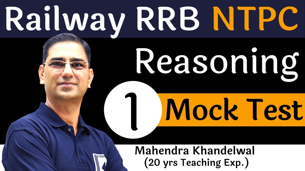 [1] Reasoning Mock Test | RRB NTPC | Devotion Institute | Mahendra Khandelwal