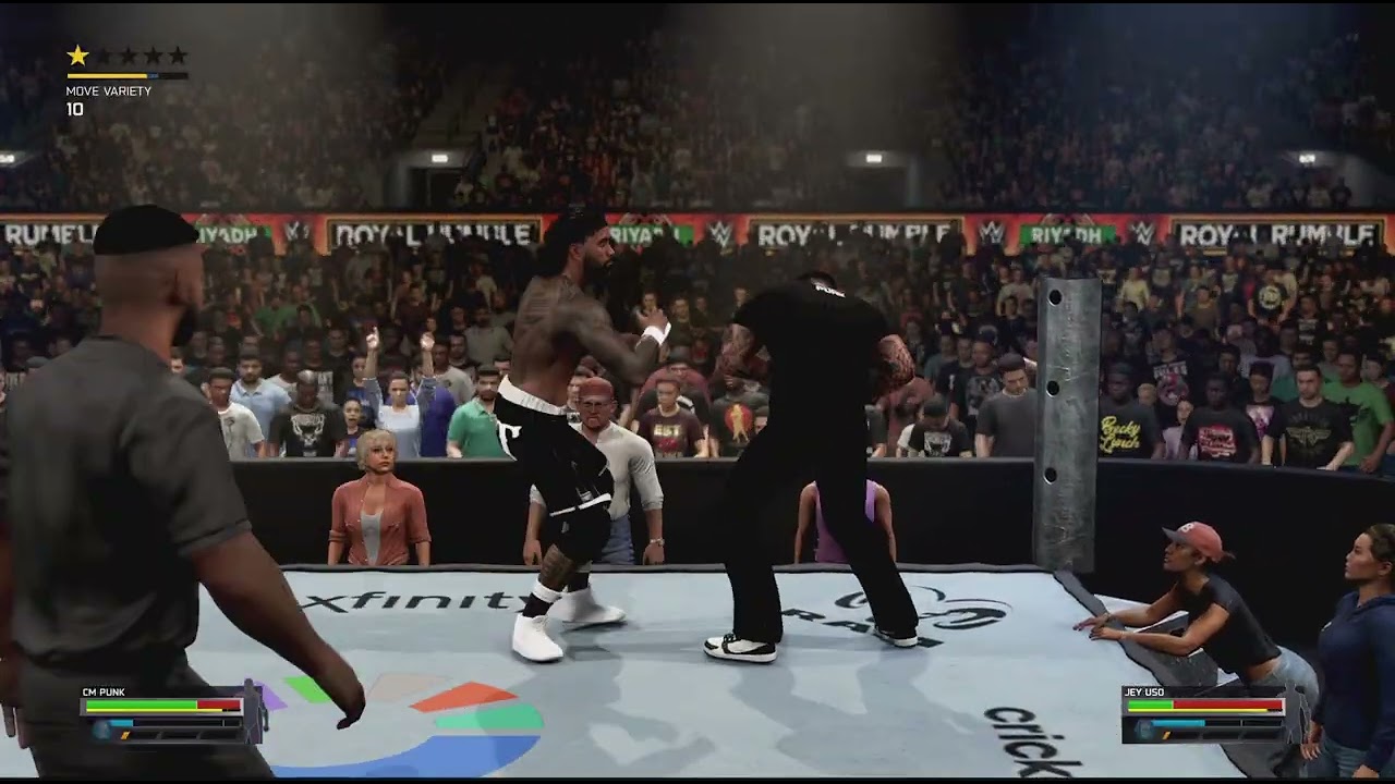 Cm punk v Jey uso World Title Match UnderGround