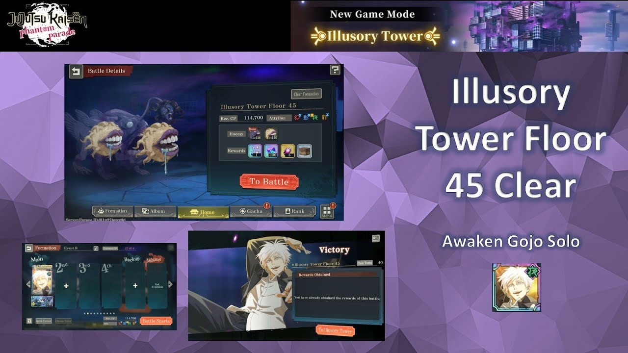 Illusory Tower Floor 45  Awaken Gojo Solo