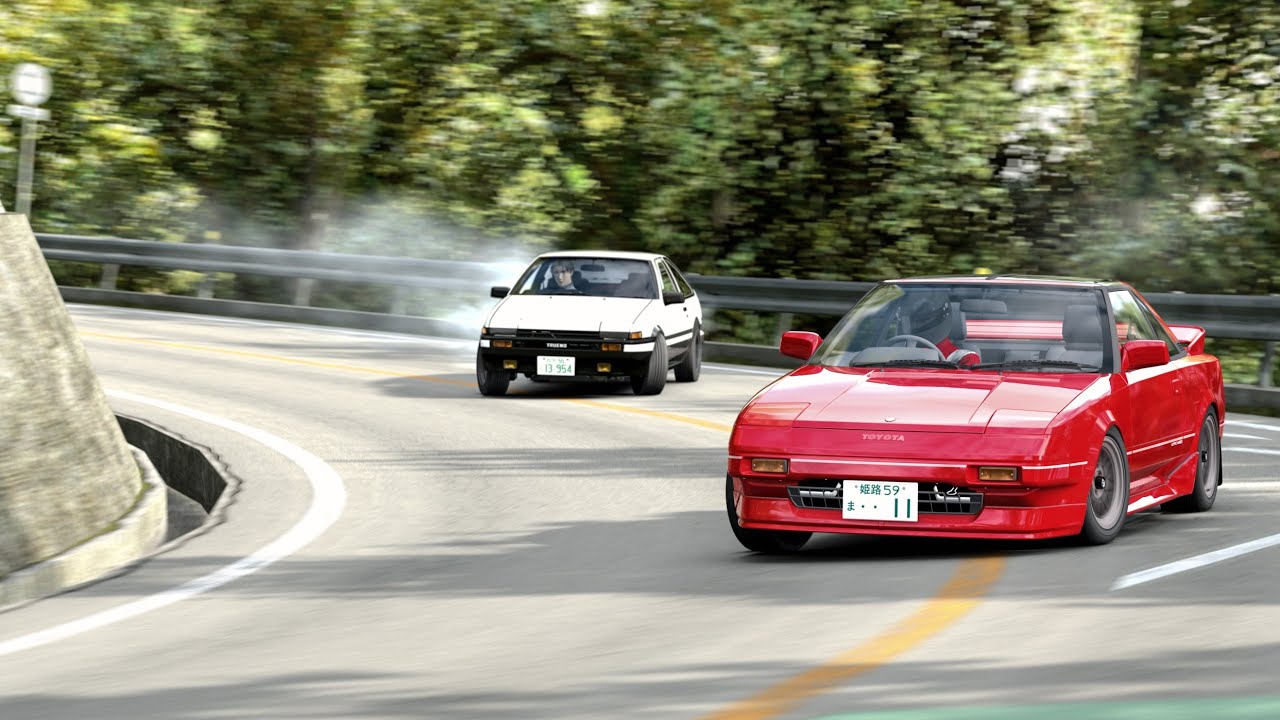 Takumi x MR2 Race At Tsubaki Line! | Assetto Corsa