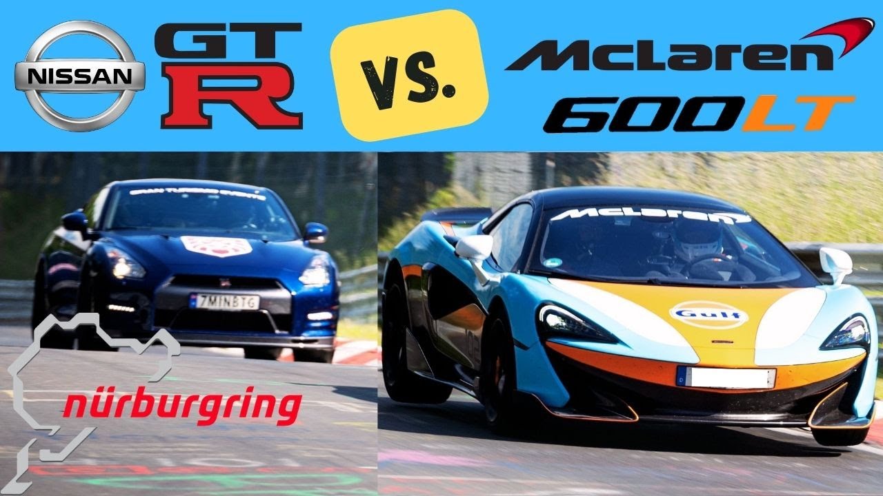 Nissan GT-R chasing McLaren 600LT | Nürburgring Nordschleife 7:15 BTG