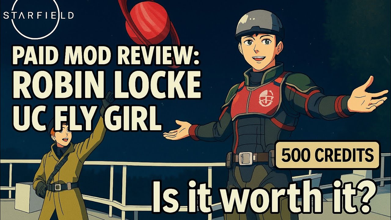 Обзор платного мода Starfield: Робин Локк, UC Fly Girl
