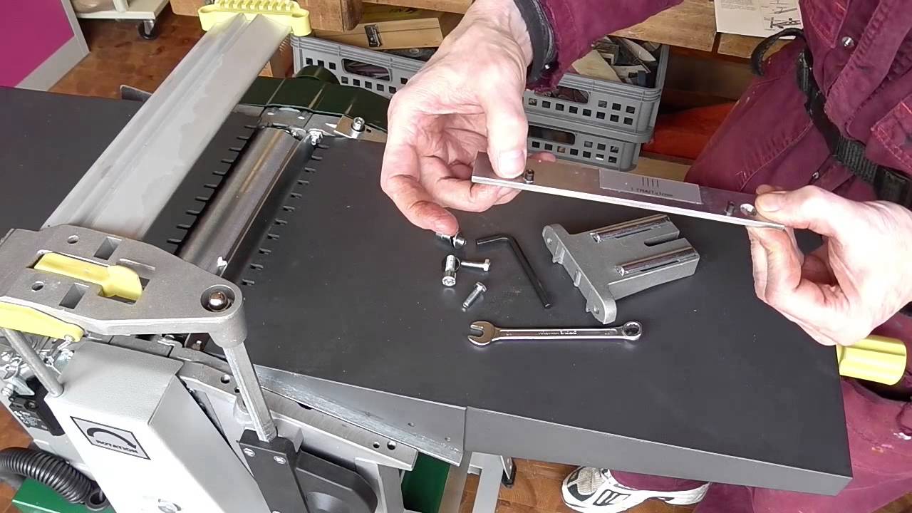 PT260 hobel planer dickenhobel thicknesser unboxing 4