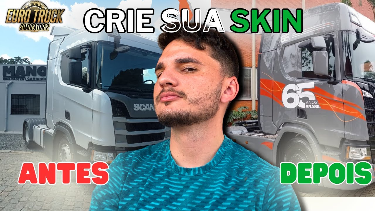 COMO CRIAR A PRÓPRIA SKIN NO ETS 2, SIMPLES E RÁPIDO #ets2mods