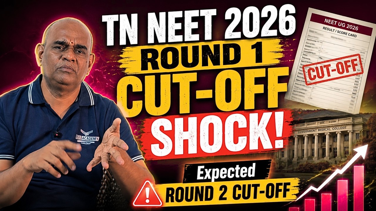 TN NEET 2026 ROUND 1 CUTOFF OUT College Wise + Category Wise Closing Rank | MBBS & BDS | RGR ACADEMY