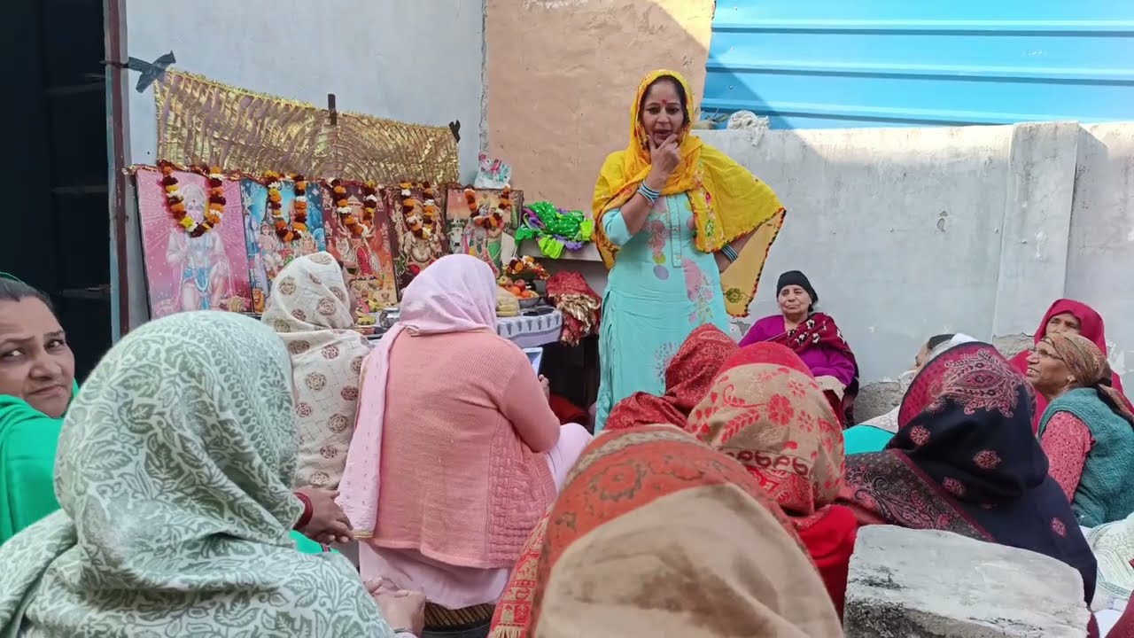 नजफगढ़ के गोपालनगर मे भजन के चाला पाड़ दिया काकी-ताईया ने बताई कसूती बात हद होगीM-9518130991🙏🌹👍🌷👌🌹