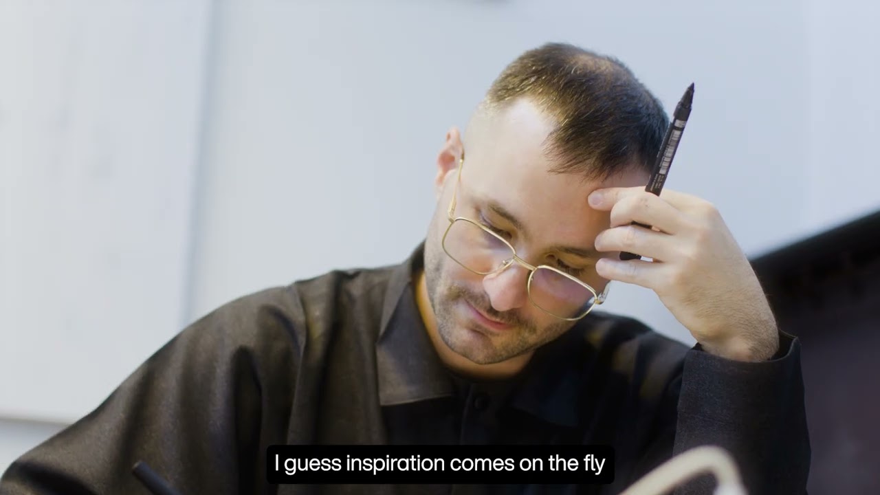 In the studio with Blaze Type.