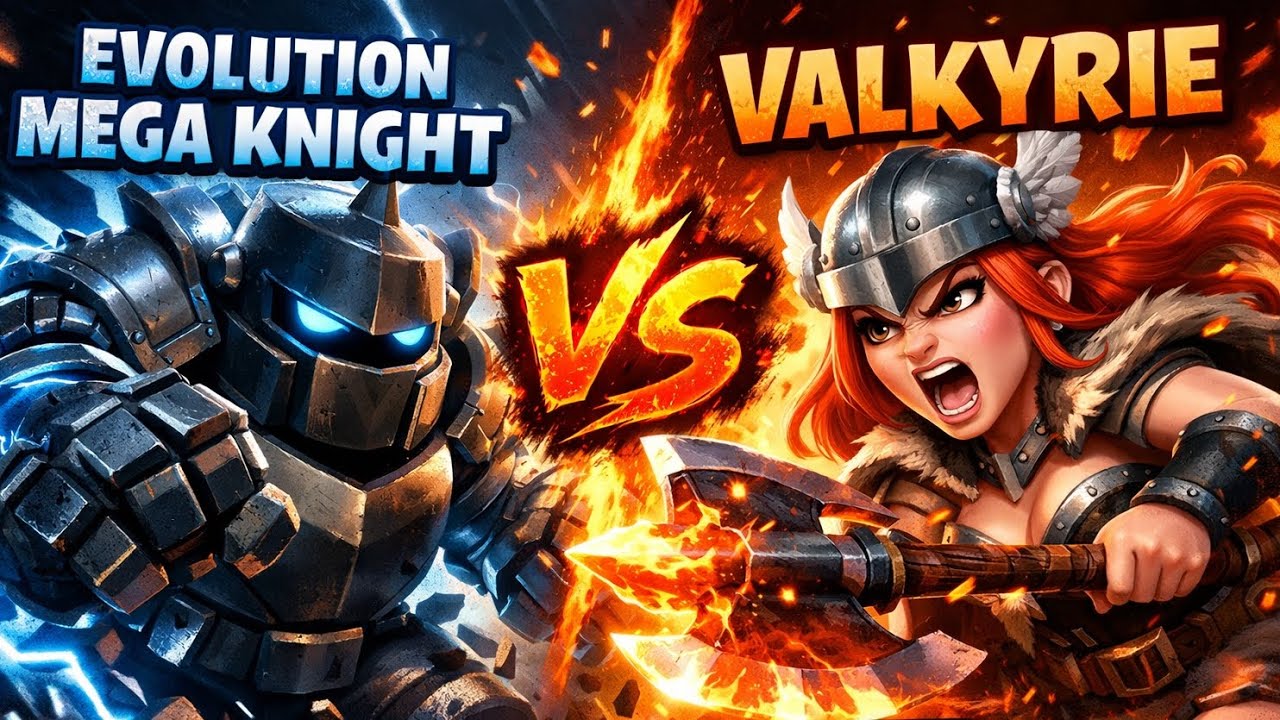 🥵MEGA KNIGHT EVOLUTION SMASHES VALKYRIE?! 😱