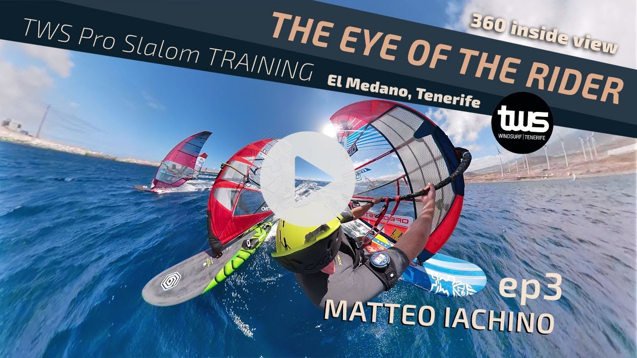 The Eye of The RIDER - Matteo Iachino - TWS Pro Slalom Training Inside 360 view