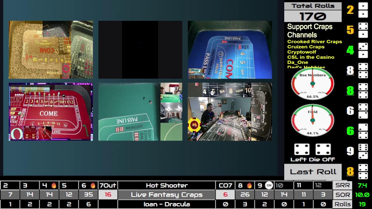 Live Fantasy Craps @ DG EPISODE 253