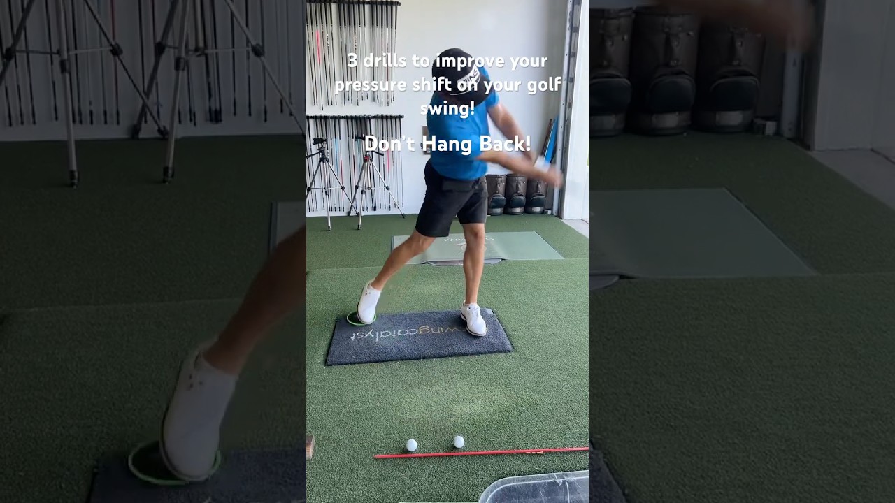 3 drills to improve the pressure shift in your golf swing! #golf #golftips #golfswing #golflesson