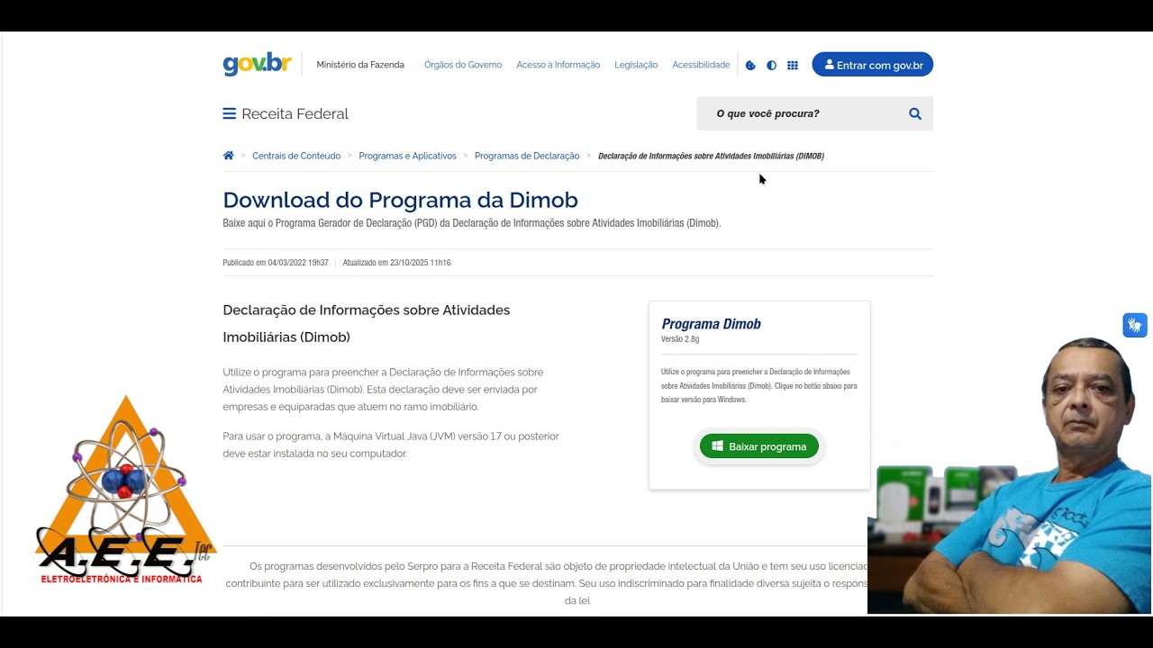 Resolva o problema do Dimob - Erro java ou não abre