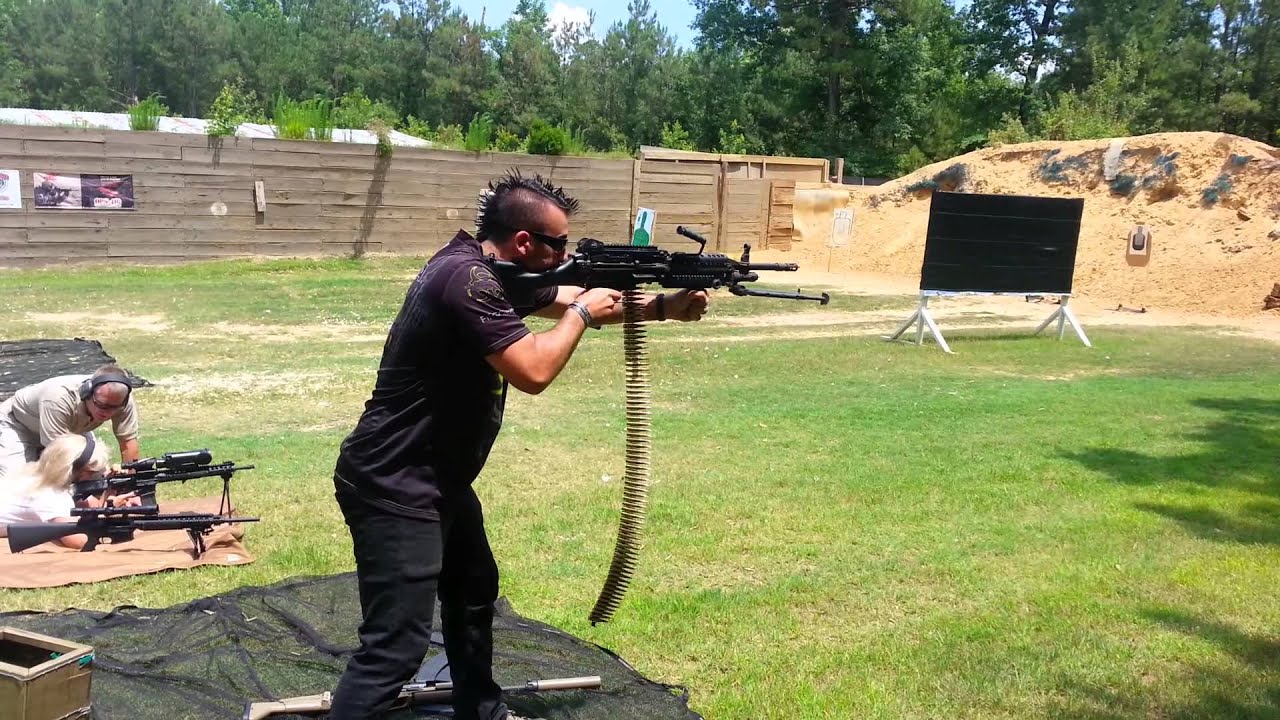 Chris naganuma full auto FNH 308 chambered SAW.