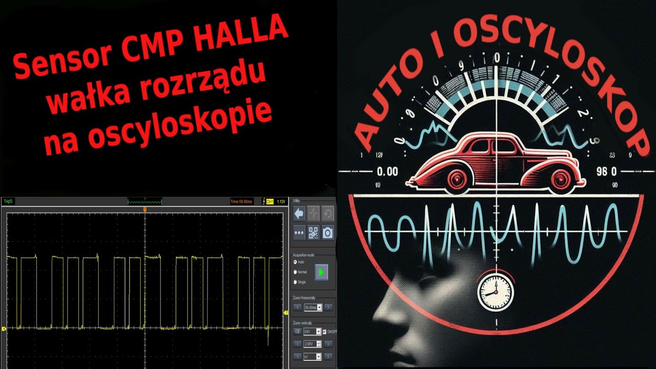 Czujnik CMP HALLA wałka rozrządu na oscyloskopie