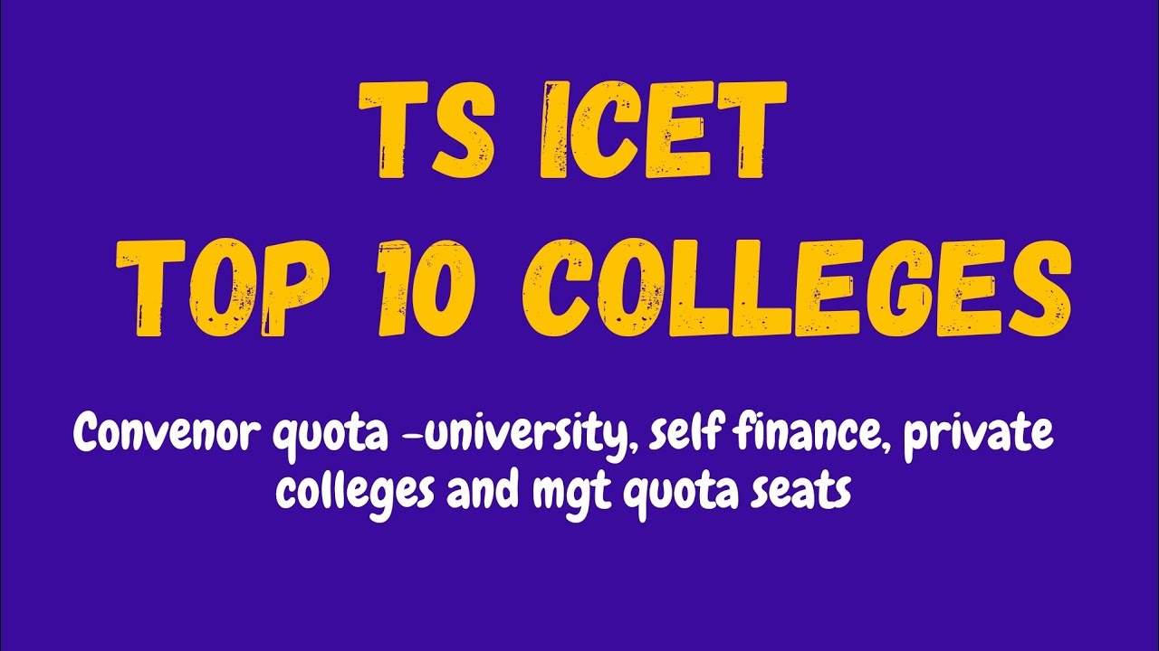 TS ICET 2021 | top 10 colleges | cut off | estimated ranks | discussion with students | #iqacademy
