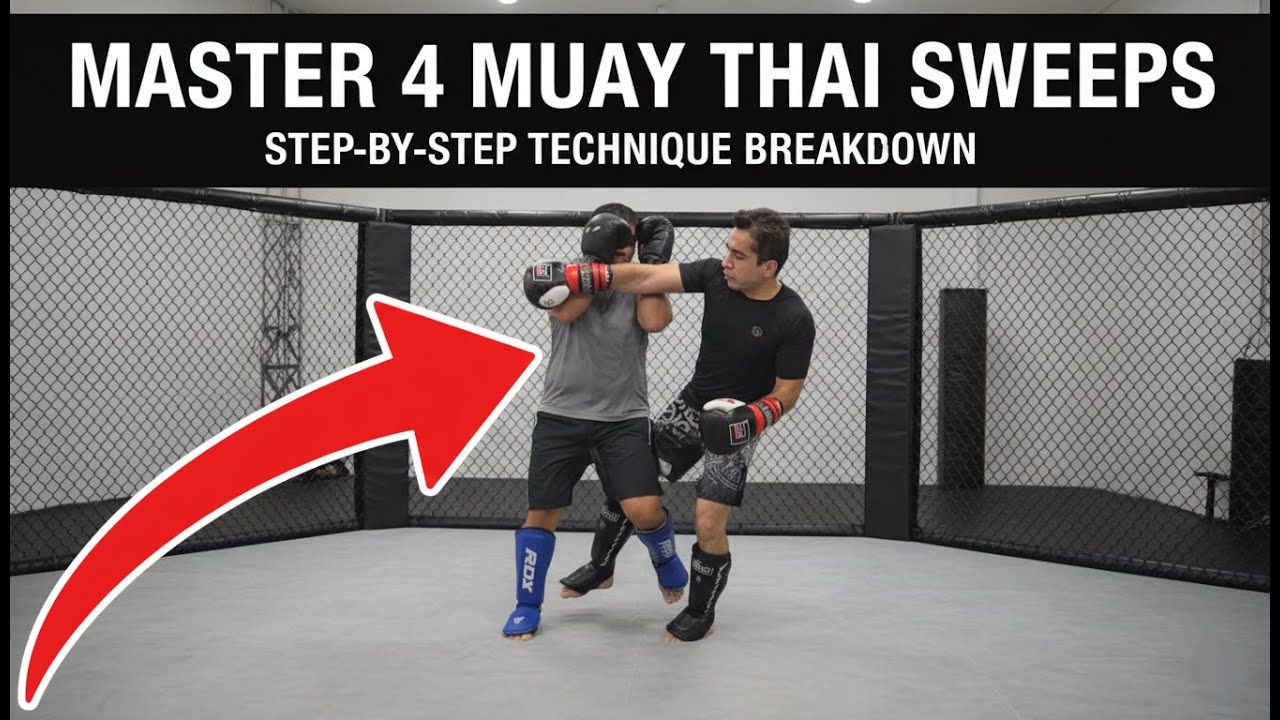 Master 4 Muay Thai Sweeps | Step-by-Step Technique Breakdown 💥