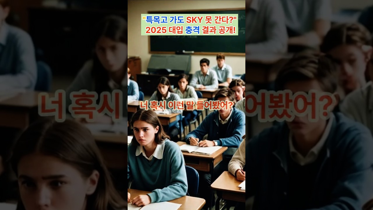 2025  대입  충격 결과  공개!!#대입#2026대입