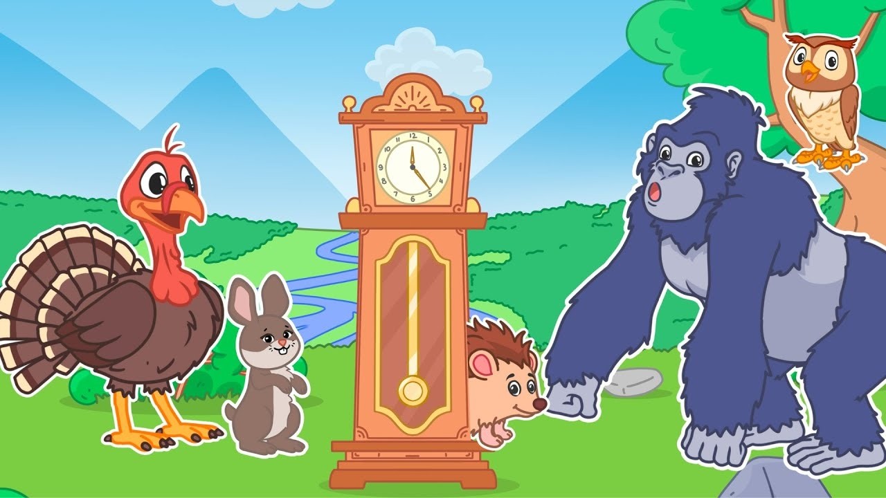 Hickory Dickory Dock — Who’s Running Up the Clock? | Nursery Rhymes & Kids Songs | Animal Time